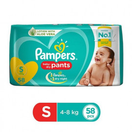 PAMPERS BABY DRY PANTS (S) 58PAD